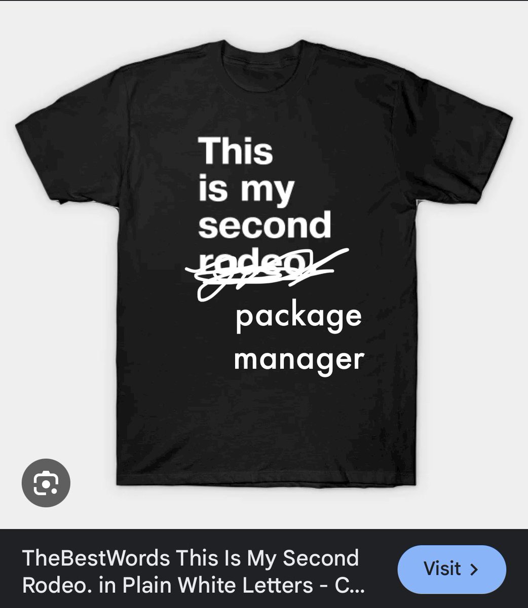 🦋@lukekarrys.com (@lukekarrys) on Twitter photo going to surprise the rest of the <a href="/vltpkg/">vlt /vōlt/</a> team at <a href="/NodeConfEU/">NodeConf EU</a> with these new tshirts i made, wdyt? going to surprise the rest of the <a href="/vltpkg/">vlt /vōlt/</a> team at <a href="/NodeConfEU/">NodeConf EU</a> with these new tshirts i made, wdyt?