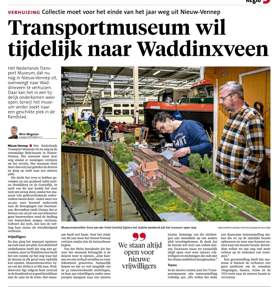 #toekomst #nieuwekansen #TEE #collectie #museumobjecten #spoor #rail #luchtvaart #verhuizen #transportmuseum