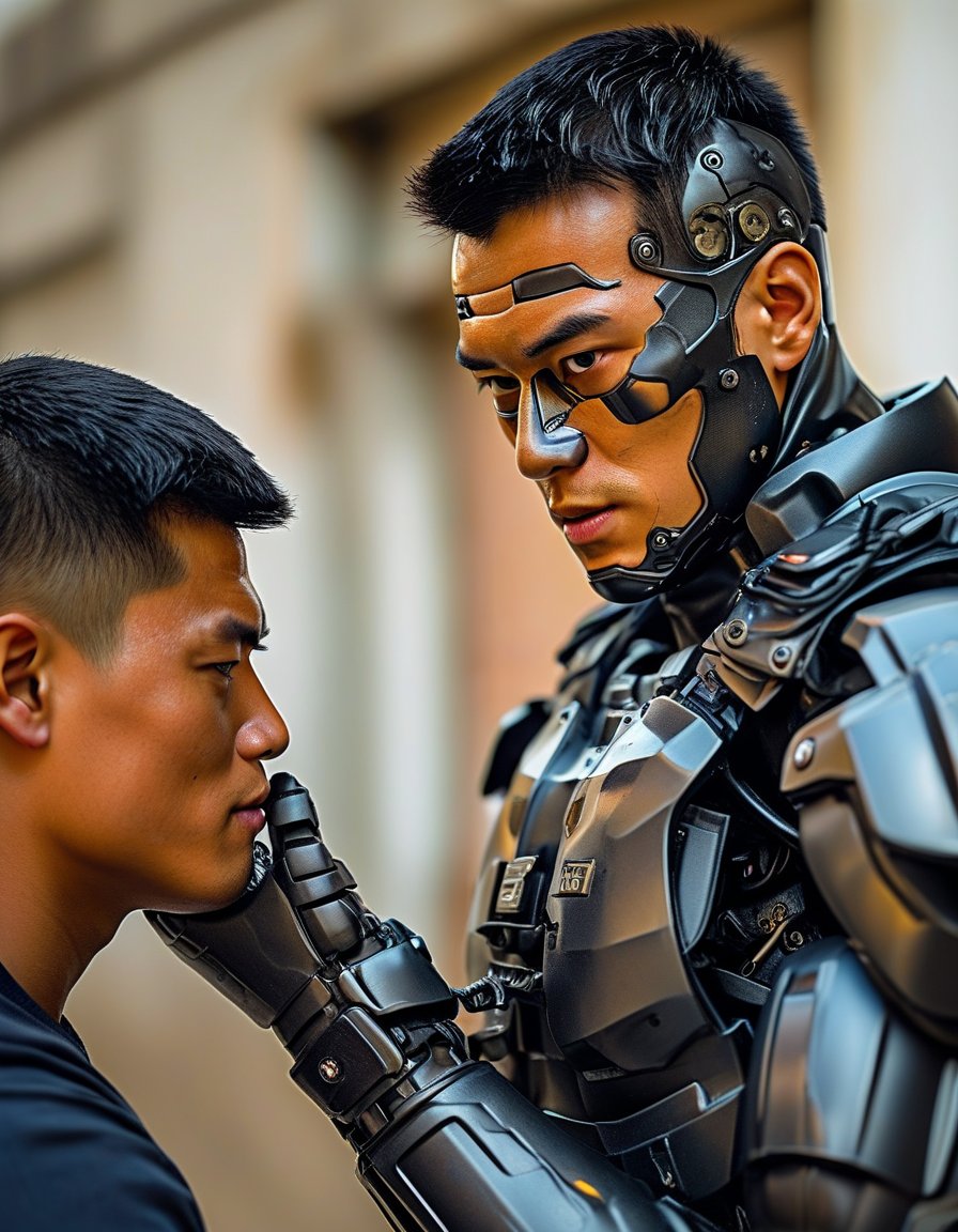 "Ready to join us?"#cyborg #leather #armor #drone #assimilation #soldier #AI