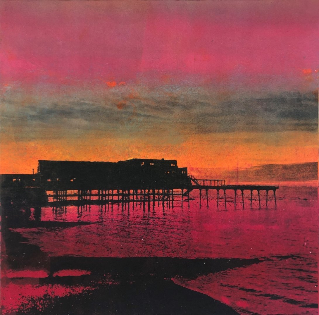 'I hear your voice' by contemporary printmaker Diane McLellan #WomensArt