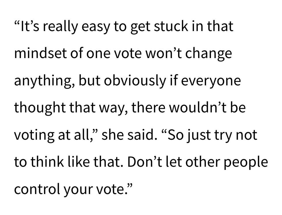 ByMikeBaker's tweet photo. An 18-year-old cast her ballot for the first time, only to later see images of the ballot box on fire after an arson in Vancouver, Wash. 

The teenager is getting a replacement ballot and offered this wise quote about the power of voting.

https://t.co/FkrMszZCcv https://t.co/AlRlugshHn