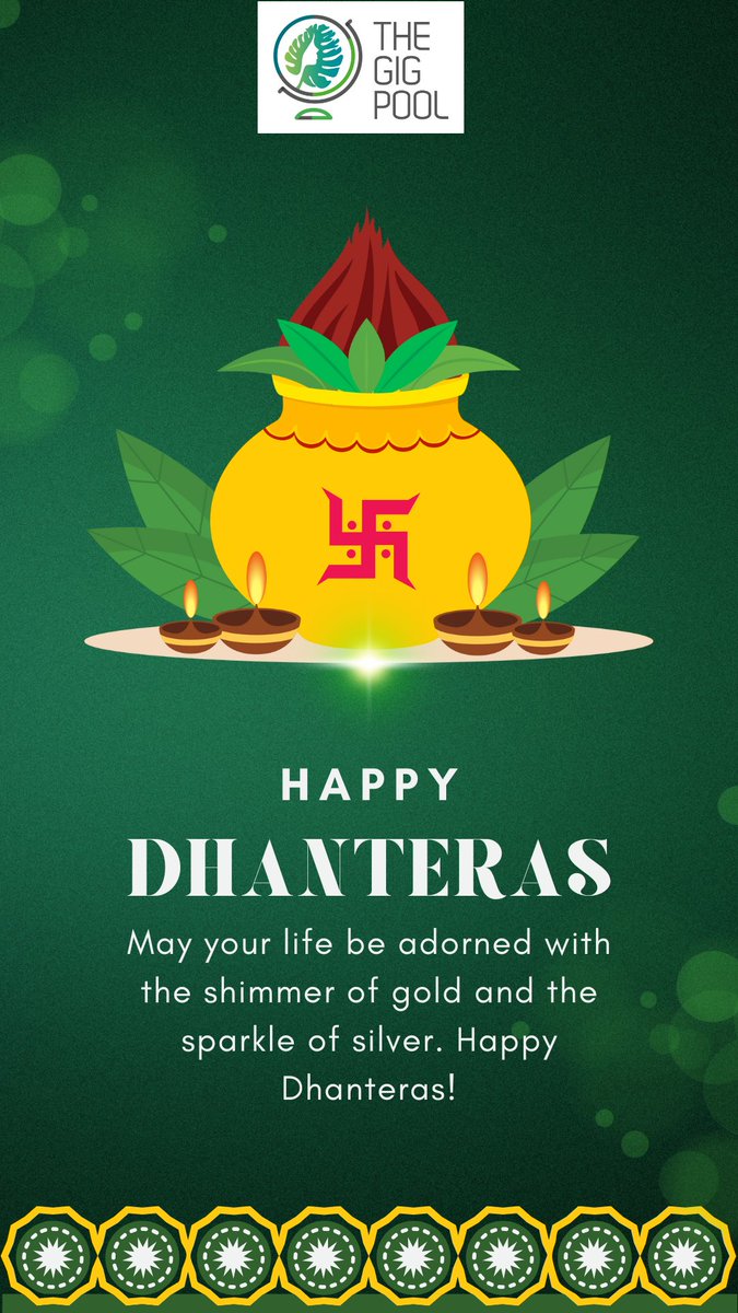 PoolGig's tweet photo. We are sending you warm wishes on #Dhanteras! May this day bring you joy, health, and fortune. https://t.co/yxMTvYi3nE