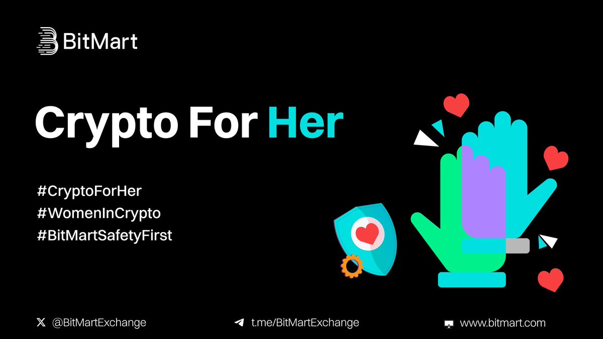 🌟 #CryptoForHer 🌟 🚨 At #BitMart, we believe every woman deserves a safe,  supportive space in the crypto world, so BitMart is launching #CryptoForHer  to support women in crypto: 👉 New female