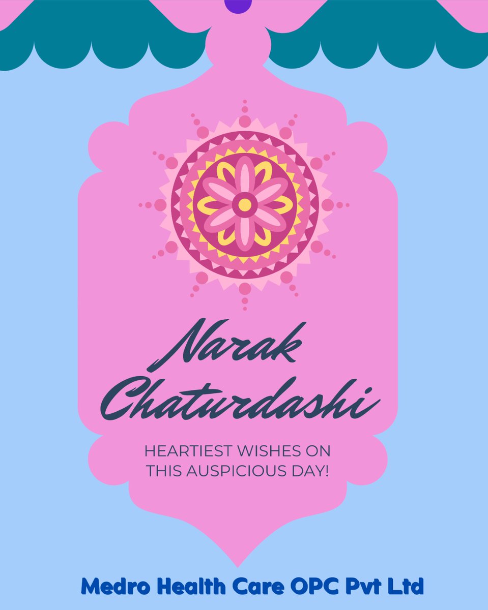 MedroHealthCare's tweet photo. "हर दीप आपके जीवन से दुखों को मिटाए और सुख का संचार करे।
"नरक चतुर्दशी के इस अवसर पर आपके जीवन में प्रेम, शांति और समृद्धि का वास हो।"                                                            
"शुभ नरक चतुर्दशी!"
Medro Health Care OPC Private Limited

#medrohealthcare 
#Uskin https://t.co/e4J8TxTX2N