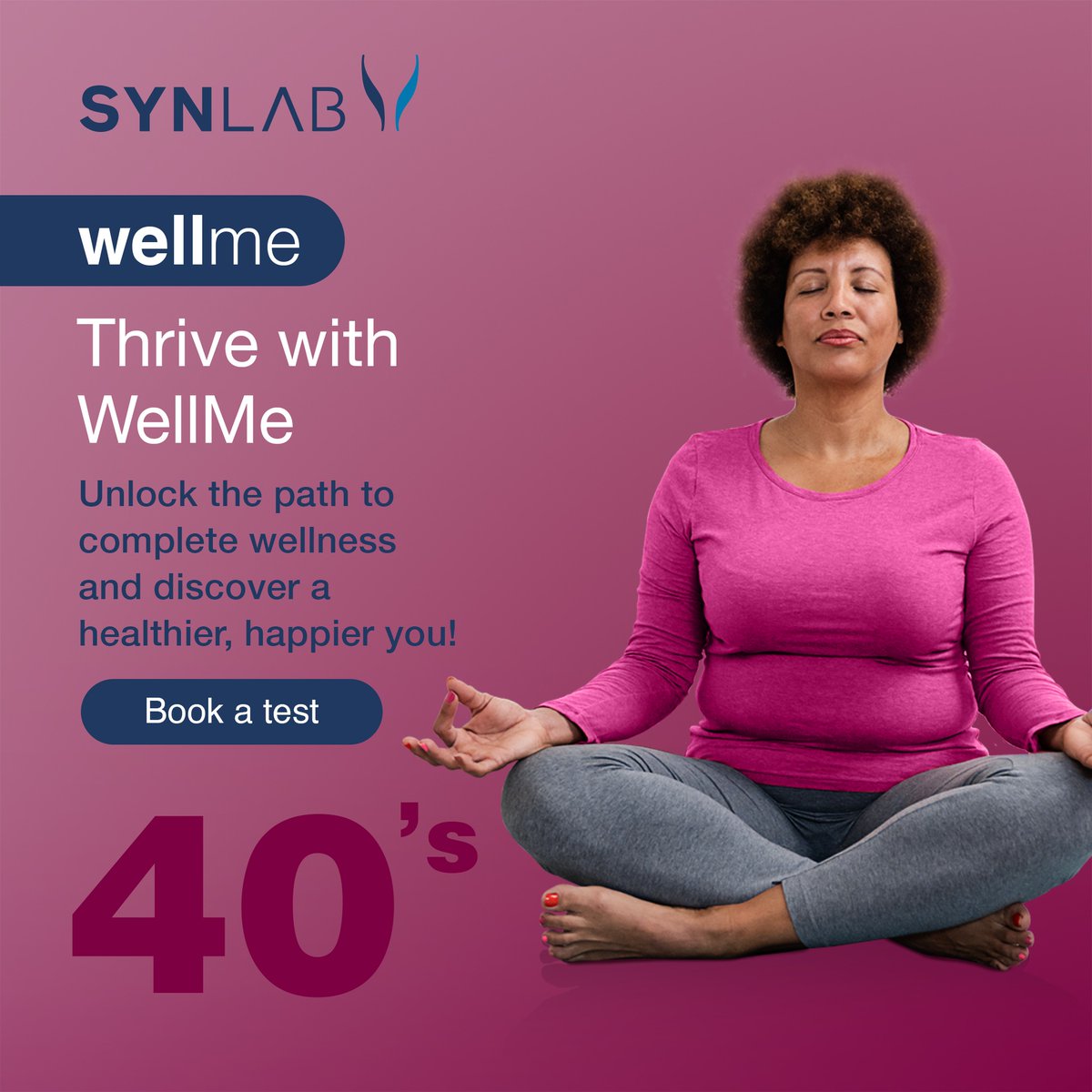 SynlabG's tweet photo. Discover your path to wellness with Synlab's WellMe. Stay healthy and live longer with WellMe Plus. Book a test today and take charge of your well-being. Perfect for those in their 40's and 50s looking to enhance their health journey.

Phone📞☎️: 030 276 3580 https://t.co/IkgglVi3oa