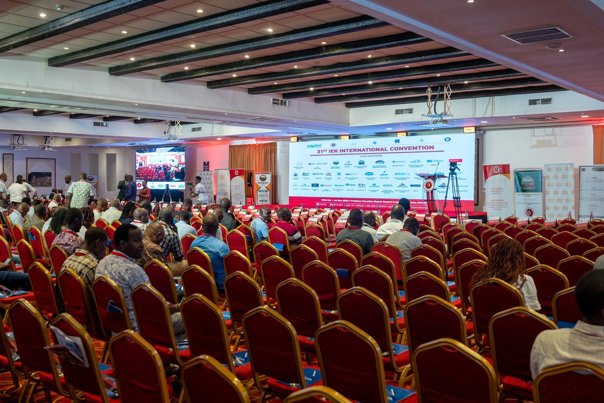TheIEK's tweet photo. Day 2 of the 31st IEK International Convention is here! Delegates are gearing up for impactful discussions on driving industrialization for economic transformation and employment creation. Looking forward to great insights, collaborations, and strategies shaping the future!
#31stIEKConvention