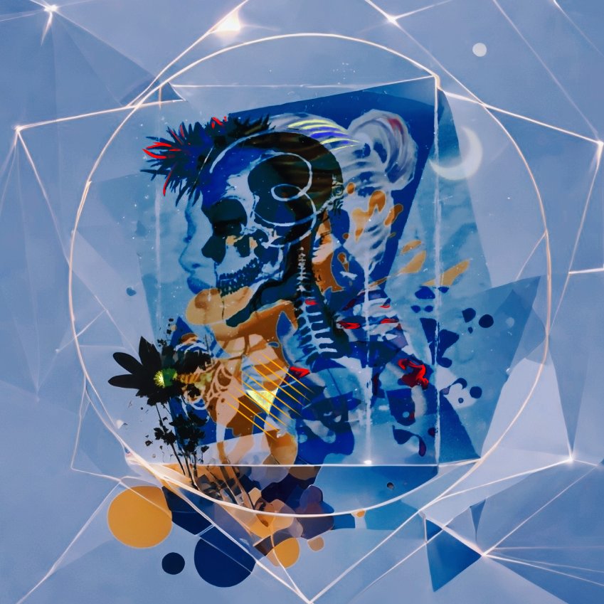 Physical drawing mixed with digital elements "Nebula's Memory"
foundation.app/mint/base/0x99…

#art #SupportEachOthers #abstractart #digitalart