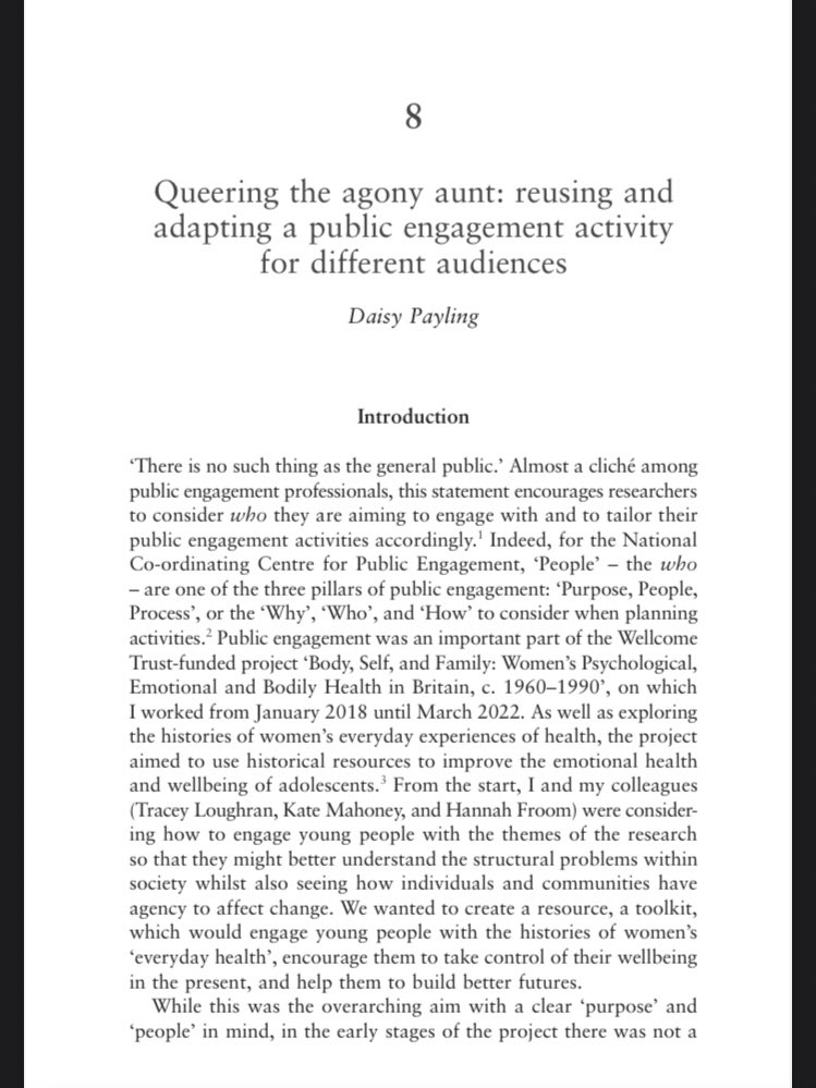 And it’s another open access chapter! Find it here: doi.org/10.7765/978152…. First page taster: