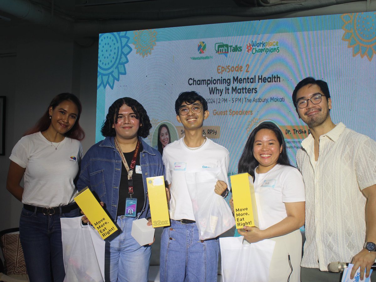 mentalhealthph's tweet image. 🌟 October Highlight: Our first-ever hybrid #MHTalks !! 🌟

This event was a powerful reminder that a healthy workplace is the foundation for thriving individuals and communities. Thank you to everyone who made it possible 💚