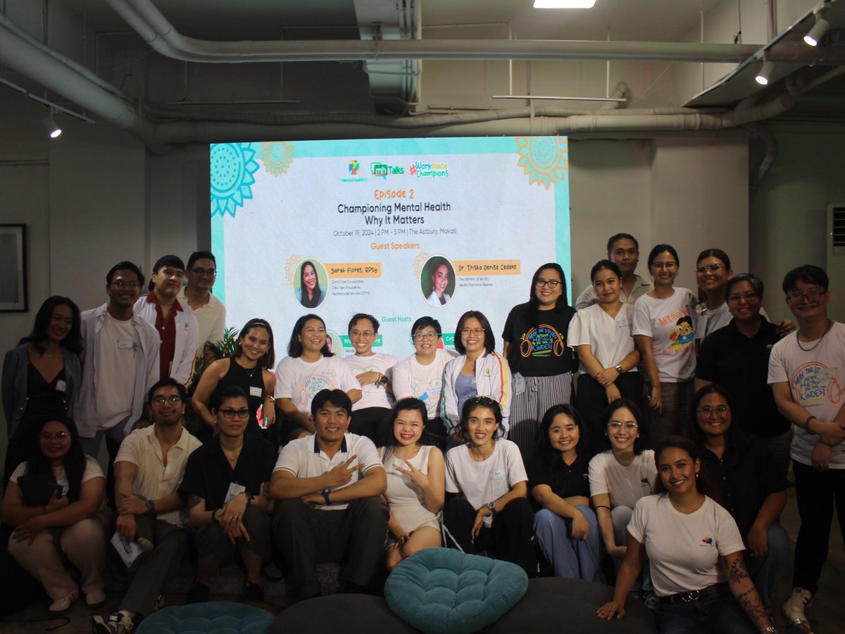 mentalhealthph's tweet image. 🌟 October Highlight: Our first-ever hybrid #MHTalks !! 🌟

This event was a powerful reminder that a healthy workplace is the foundation for thriving individuals and communities. Thank you to everyone who made it possible 💚