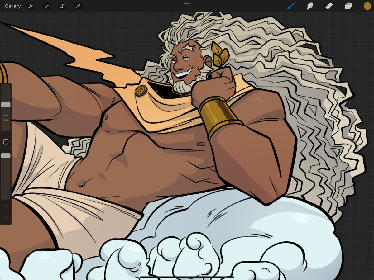 IllustratorNeal's tweet image. Hehehe Zeus standee