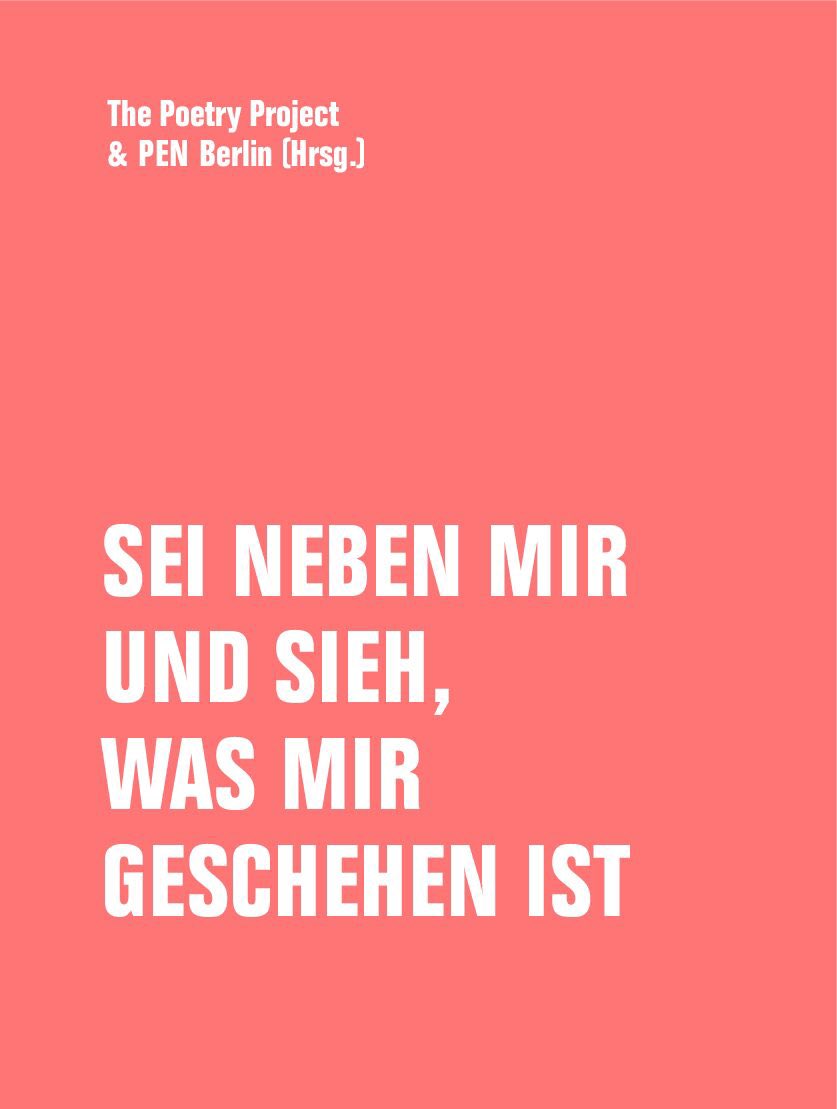 verbrecherei's tweet photo. Ha! Ende November 2024 erscheint – bislang unangekündigt – der Band „Sei neben mir und sieh, was mir geschehen ist“, herausgegeben vom @pen_berlin und The Poetry Project.
Mehr: https://t.co/AByvxjkaUu
#verbrecherei #verbrecherverlag #penberlin #thepoetryproject https://t.co/uk8ZcWVi7E