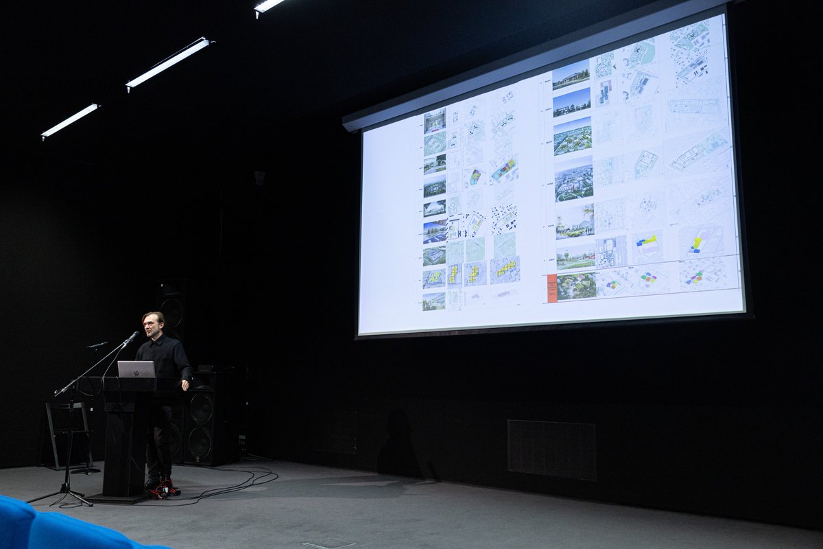 CPMALithuania's tweet photo. Last night, the National Gallery of Art in Vilnius hosted the unveiling of the Future School of Ukraine architectural project design, developed by Italian-Ukrainian winning team. #CoCreateFutureofUkraine #LTAid #LAS https://t.co/PXii9pFa5E