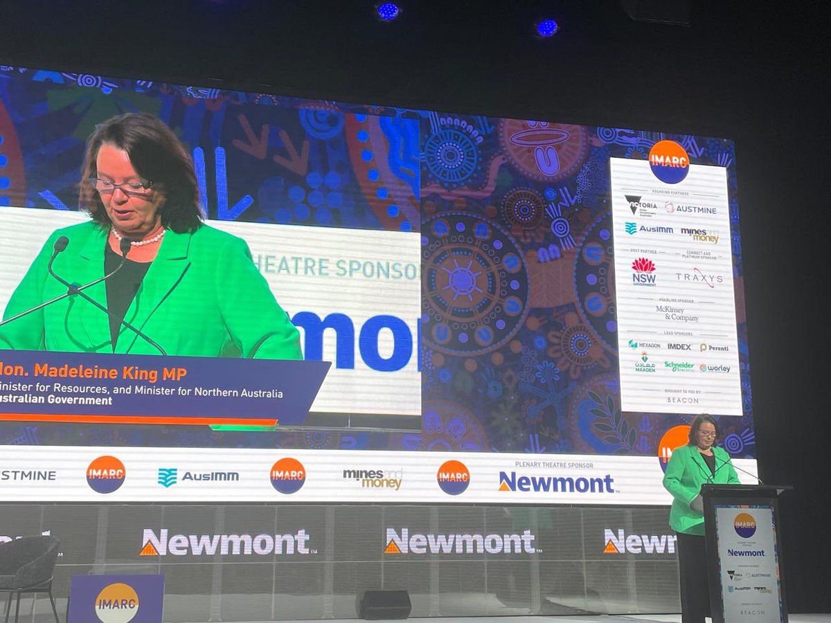 AusAmbMongolia's tweet image. Австралийн Олон улсын уул уурхай, эрдэс баялгийн чуулга уулзалт #IMARC өчигдөр Сидней хотноо эхэллээ. Чуулга уулзалтын үеэр 🇲🇳 Аж үйлдвэр, эрдэс баялгийн сайд Ц.Туваан, 🇦🇺 Эрдэс баялгийн сайд Маделин Кинг, 🇦🇺 Гадаад хэргийн туслах сайд Тим Ваттс нар санал солилцов.