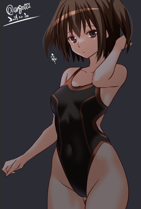 競泳水着で夜戦したい川内

#艦これ版深夜の真剣お絵描き60分一本勝負 
#艦これ版真剣お絵描き60分一本勝負_20241030 