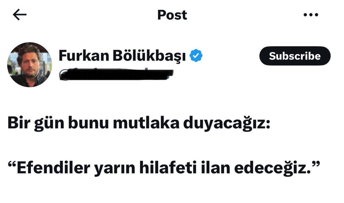 Bir gün bunu kesinlikle duyacağız. 

"Furkan Bölükbaşı tutuklandı."