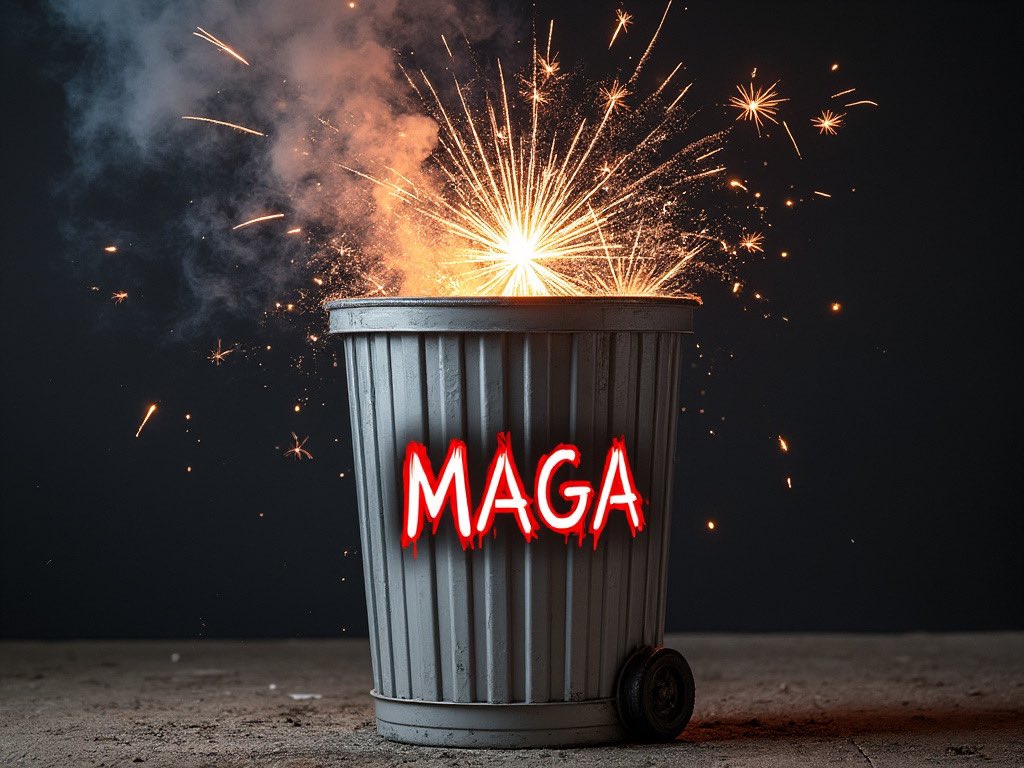 SavvyShopper888's tweet photo. @mayemusk Garbage can be used and tinder and an it can excellent vessel for fireworks. ๐งจ #BidensGarbageTrumpsTreasure #WinningWithTrump https://t.co/RkRqZMUV0h