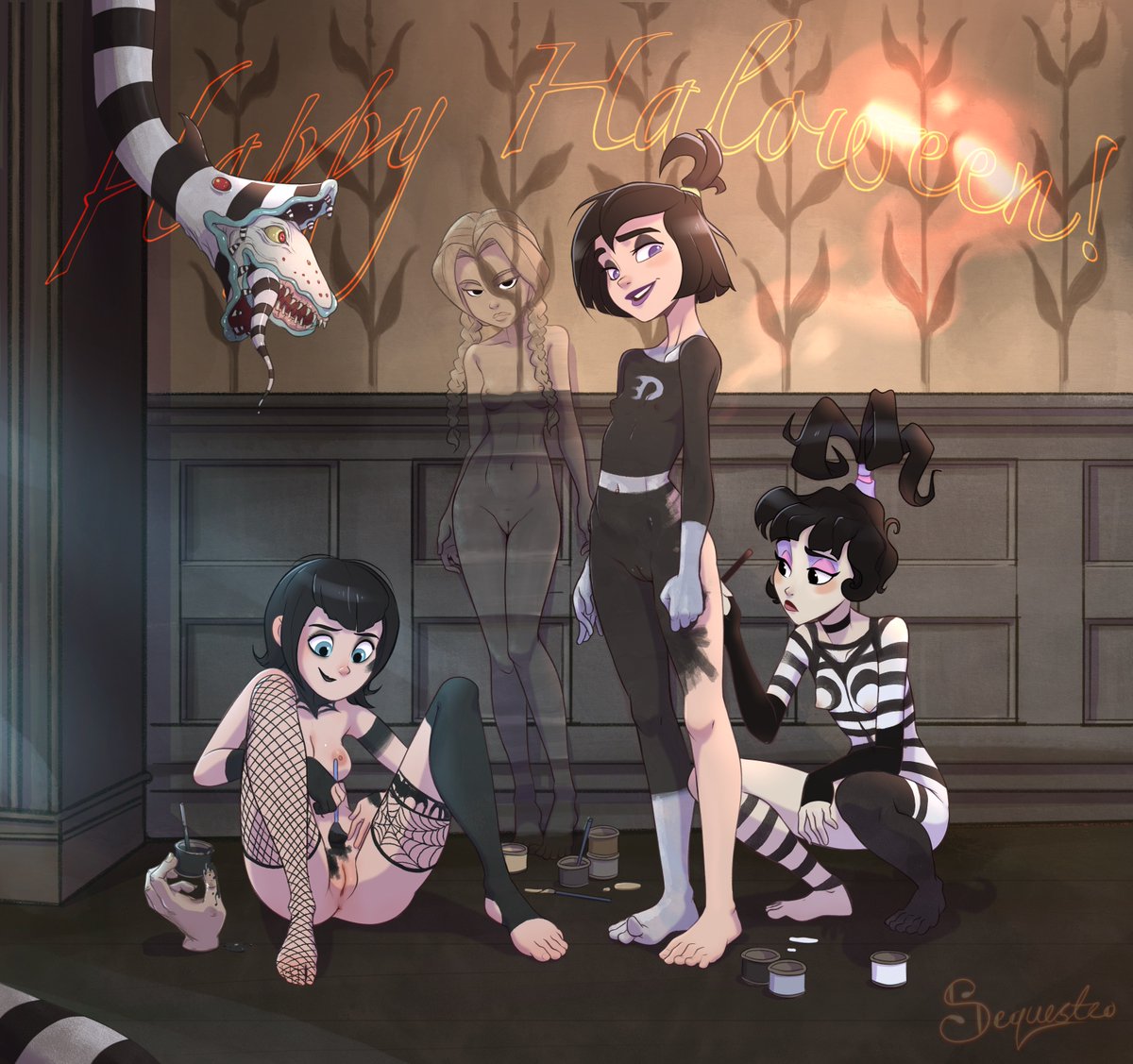 Sequestro5's tweet photo. Happy Halloween everybody! I’m a day early, but I wanted to get this out there. Can you name all these goth girls?
Can I get a like and follow? https://t.co/XZU9jZraVN