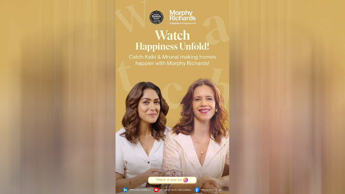 BestMediaInfo's tweet image. Morphy Richards unveils #HomesAreHappier campaign featuring Kalki Koechlin and Mrunal Thakur 

bestmediainfo.com/ad-craft/morph… 

#MorphyRichards #AdFilm #KalkiKoechlin #MrunalThakur #GuntasSethi #SaloniKukreja