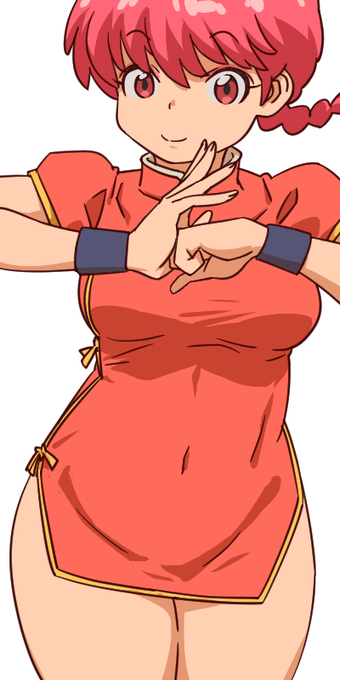 今期アニメいくよー。まずは目が赤い #らんまアニメ リクもあったし 