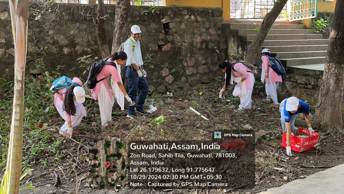 NSS_GCC's tweet photo. Join us in celebrating Diwali with MY Bharat! Organized a Cleanliness Drive today to make our city shine brighter. Let's unite to serve &amp; make a difference! @nss_rdguwahati @gccnss2  #swachhbharatabhiyan #DiwaliWithMyBharat  @mybharatgov
@YASMinistry
@GUCampusNSSUnit https://t.co/Vo0aMNyaMJ