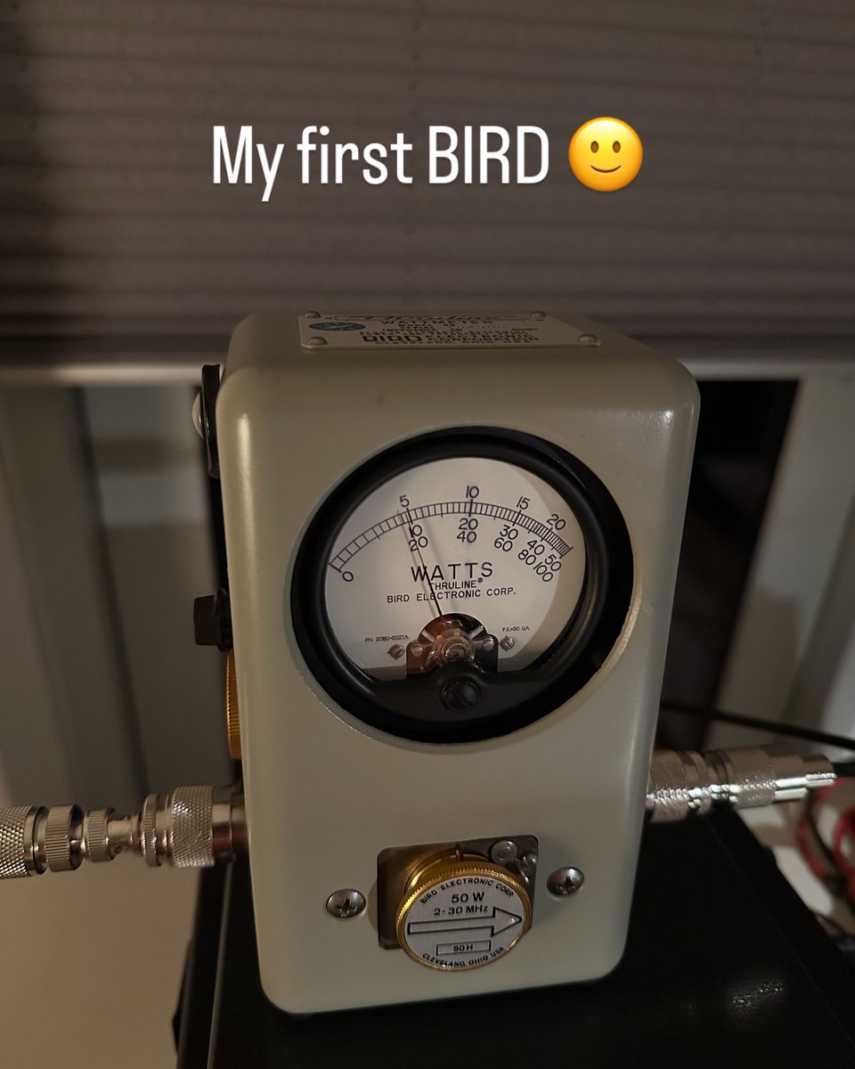 oz1lqo's tweet image. Believe it or not, approaching 40y as a #hamradio operator, I just got my first BIRD wattmeter 😃

It’s in really nice shape, I wonder how old it is 🤔

The hunt for ‘slugs’ 🐌 has started 🙂

#hamr #rfengineer #rfengineering #testandmeasurement