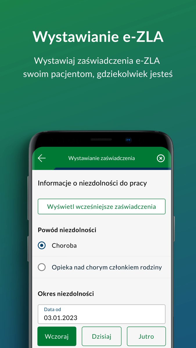 zus_pl's tweet photo. Wystawiasz #zwolnienialekarskie❓
📲 Sprawdź naszą aplikację mobilną #mZUS dla Lekarza. Mogą z niej korzystać również asystenci medyczni.
1⃣ listopada wyłączymy możliwość przesyłania #eZLA z tzw. Pulpitu Lekarza. Gdy #PUE/#eZUS nie będzie dostępny, zwolnienia będzie można wystawiać właśnie w aplikacji #mZUS dla Lekarza.
Zachęcamy do jej pobrania. Jest bezpłatna.
🔗 https://t.co/gn6HQp33uL