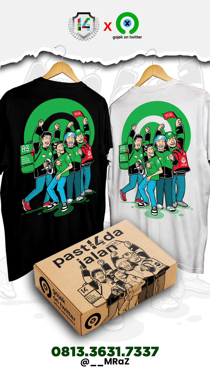 🚨 GA ALLERT 🚨

Giveaway Official T-Shirt 14th Anniversary Gojek Indonesia x Gojek On Twitter dimulai!

Tunjukan pesonamu disini
#Past14daJalan
#14thGojekIndonesia