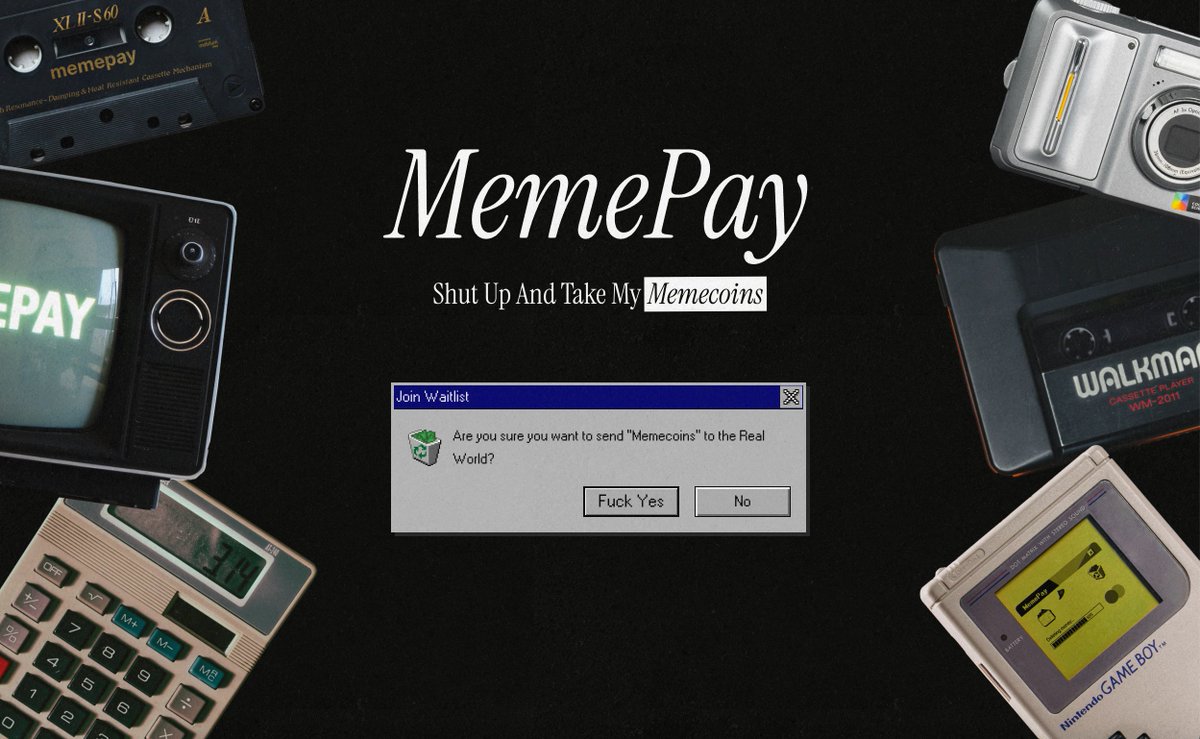 Memeland's tweet image. 💳 Introducing MemePay 💳

• Mission: Turn Your Memecoins Into Money

• Slogan: Shut Up And Take My Memecoins

• Tldr: MemePay is the &quot;Solana Phone for Payment&quot; 

• Category: PayFi, Pay-to-Earn, Payment

• Website: memepay.com

• More details about the airdrops,…