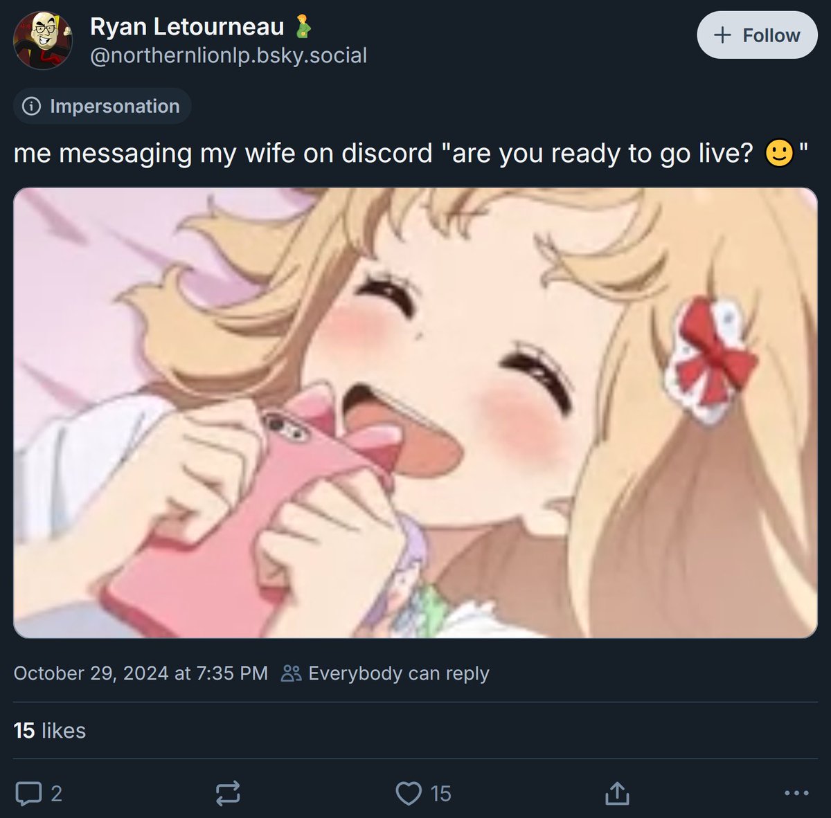 NorthernIion_LP's tweet photo. people ask why im not on the other site. its almost exclusively cause of this fucking account. https://t.co/JDxOZXrRoc