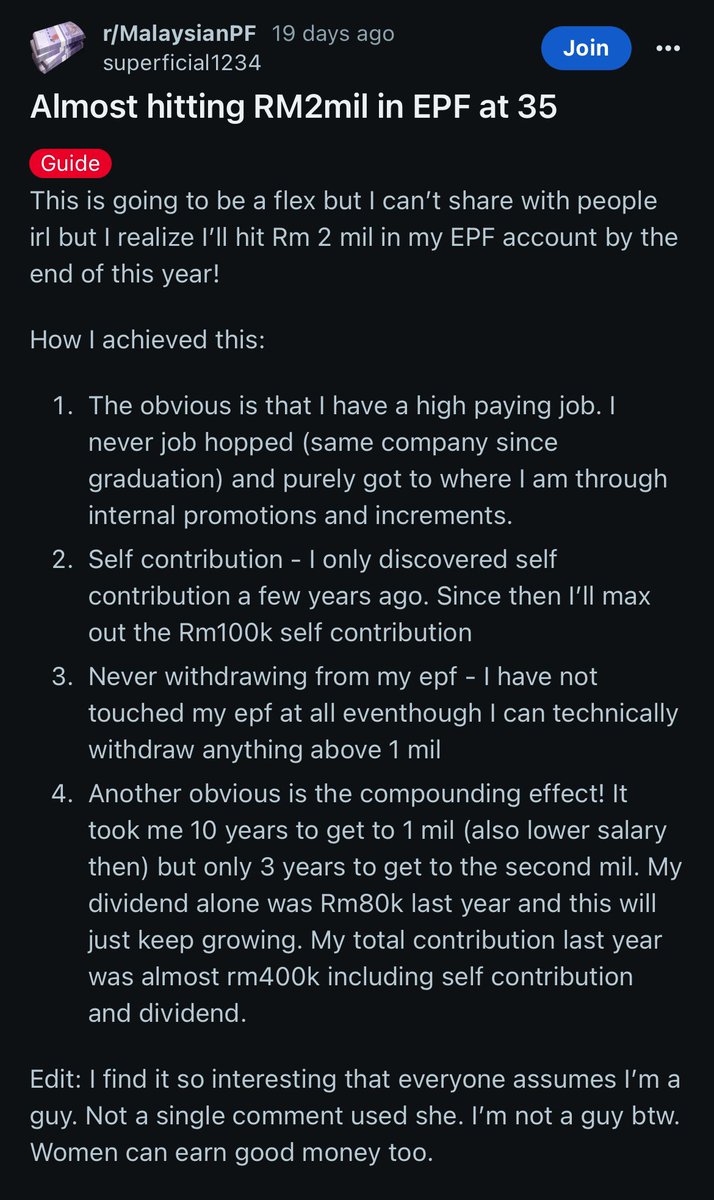 kewangangraduan's tweet photo. RM2mil in EPF at 35 https://t.co/KI4sG2cMgD