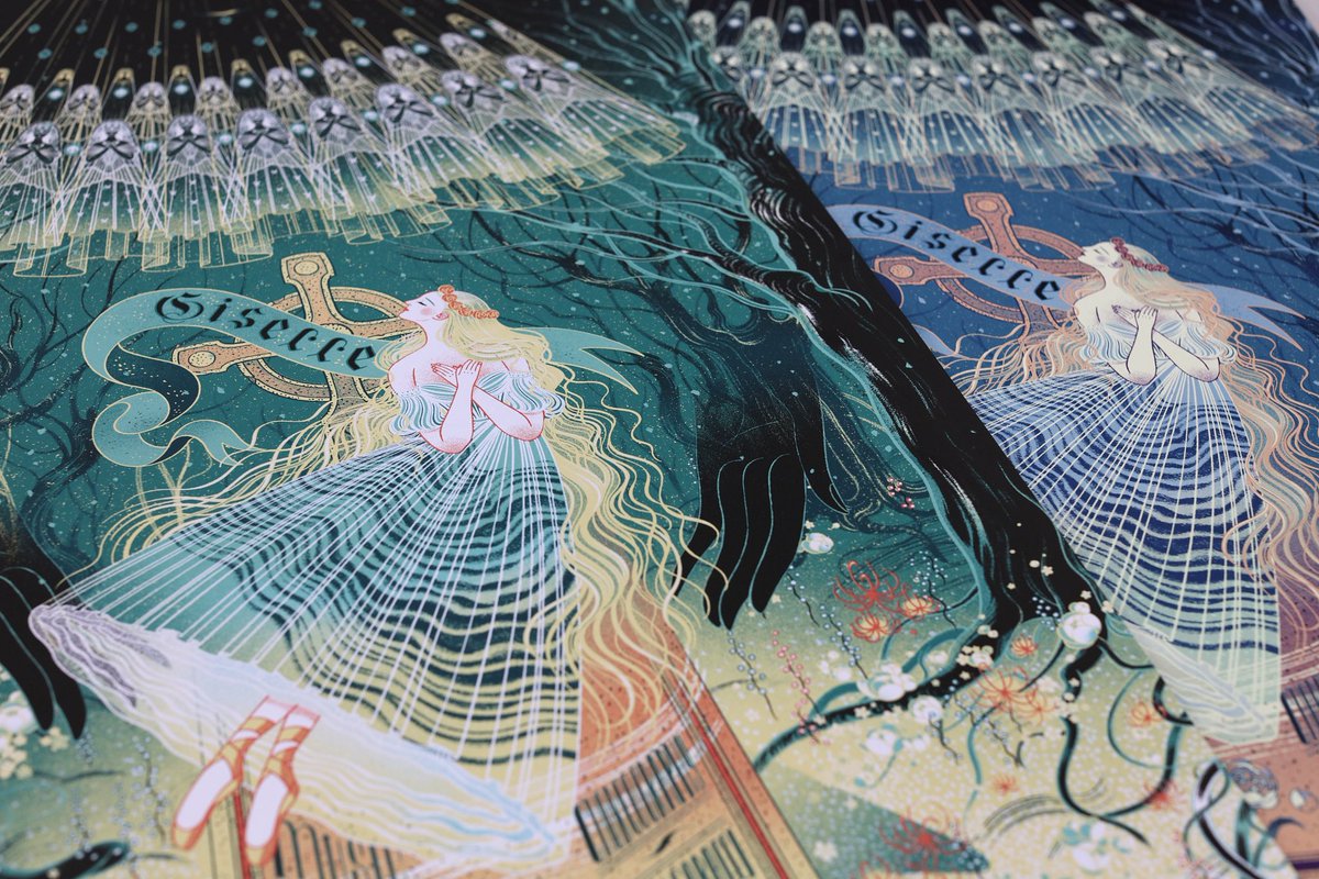 “Giselle”🩰. On sale this Friday 5pm UK time exclusively from the @BLCKDRGNPRSS shop -
blackdragonpress.co.uk/collections/al…

Thank you always to James and <a href="/nicodelort/">nico</a> for having me 🩵