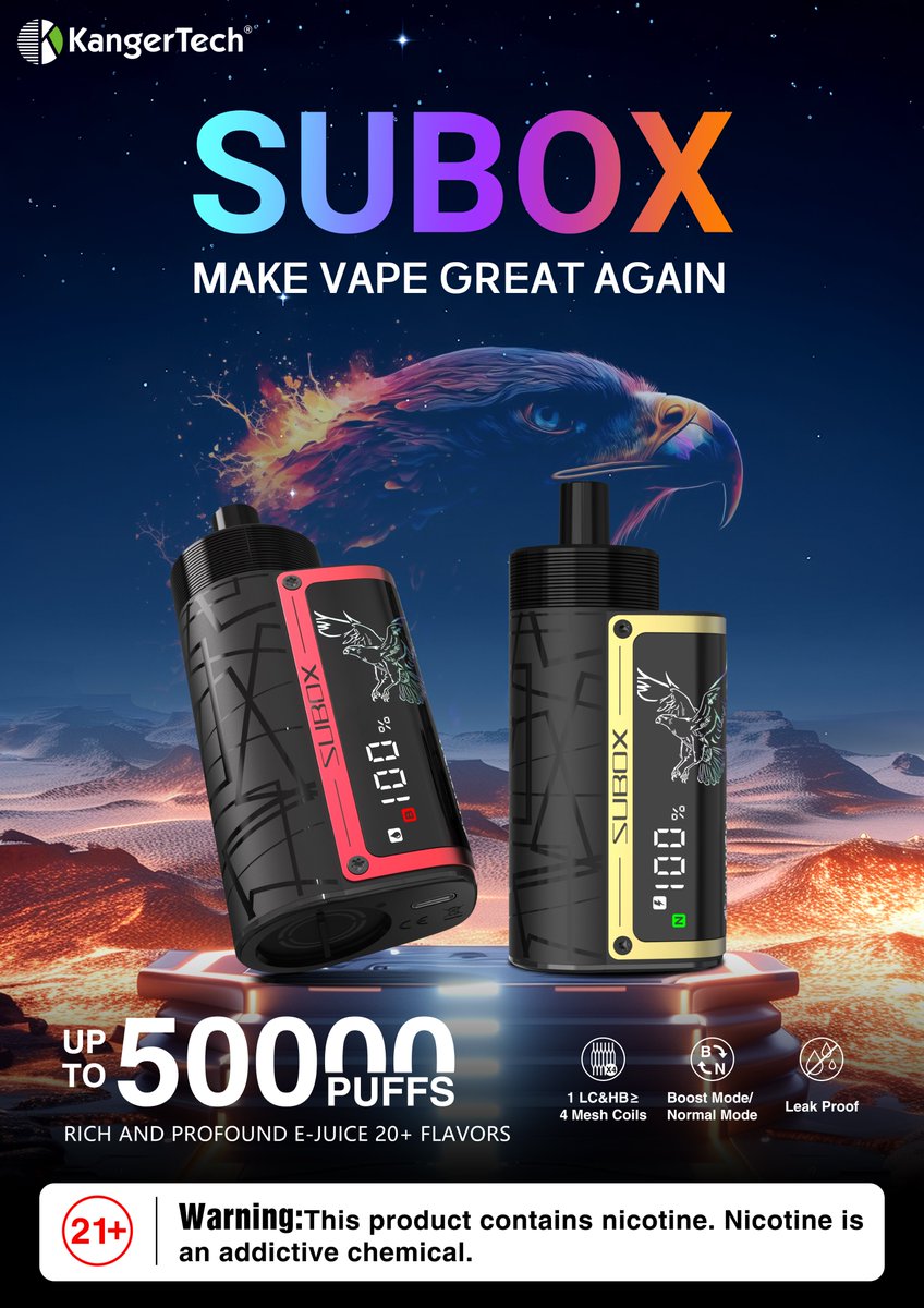 icbchero's tweet image. KangerTech &quot;Subox&quot; is back.
Make vape great again. 

#KangerTech #Subox #Vape #Ecig #Factory #Wholesale #Puff