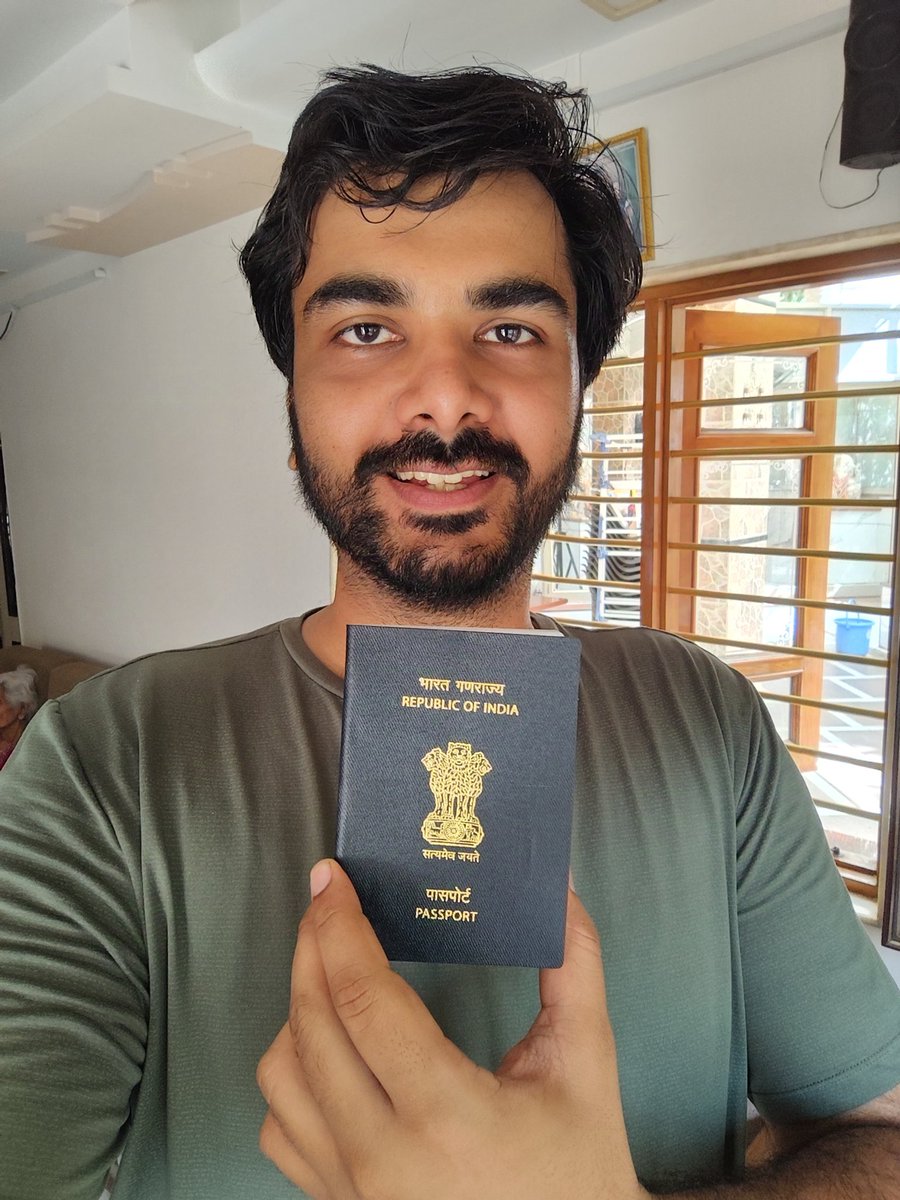 param_pandya's tweet image. Just got the renewed passport. The process from filling out the form to the appointment to the police verification to the delivery was super quick and hassle free. I would like to thank @rpoahmedabad for the &apos;seva&apos;. 

@MEAIndia
@AhmedabadPolice 
@IndiaPostOffice