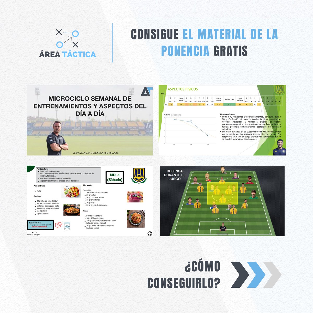 MASTERCLASS #17 | “Microciclo Semanal de Entrenamientos y Aspectos del día a día.”

-Consigue el material de la ponencia:

1️⃣ Da RT🔄 y ME GUSTA ❤️.
2️⃣ Sigue a <a href="/areatactica/">Área Táctica</a> y <a href="/gcuenca87/">gonzalo cuenca</a> 
3️⃣ Menciona 2 amigxs.
4️⃣ Rellena este FORMS:
forms.gle/BTLNTsDkVY4p86…