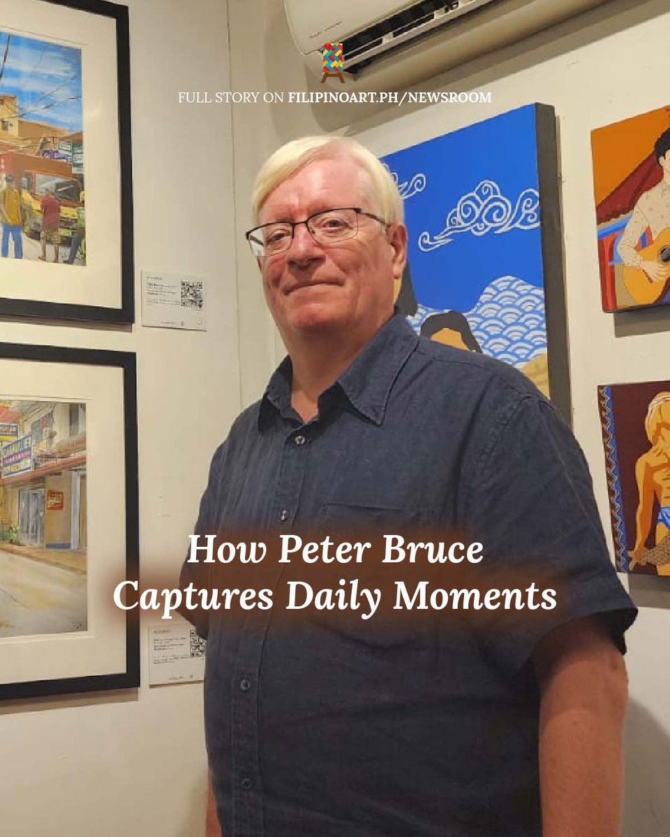 FilipinoArtPh's tweet photo. Upon settling in Cebu, #PeterBruce discovered a new passion—watercolor painting, which wasn’t a surprise because his mother, a watercolorist, played a massive role in his choice of art medium.
Read more: https://t.co/2ZDLP4yqyE
#FilipinoArtPH #CebuArt #FilipinoArtists https://t.co/lfBQyqSQZ7
