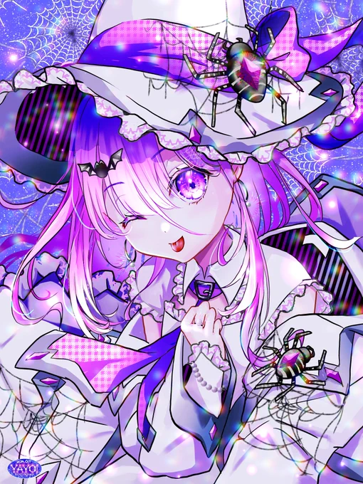 ハッピーハロウィン投稿しました→ ハロウィン #ハロウィンイラスト #魔女 #アイビス #ibispaint 