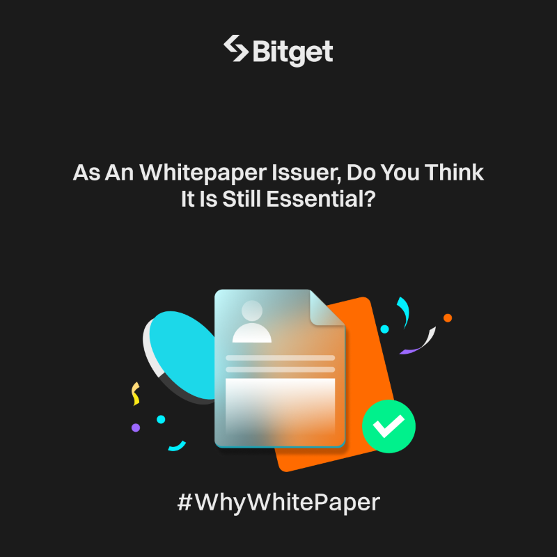 bitget's tweet photo. Why do projects still release whitepapers?

Swipe right to explore the perspectives of Rushi, Co-founder of @movementlabsxyz, Olivia, Ecosystem Lead of @StoryProtocol &amp; Emmanuel, Advisor of @mahojinAI👇

#WhyWhitePaper