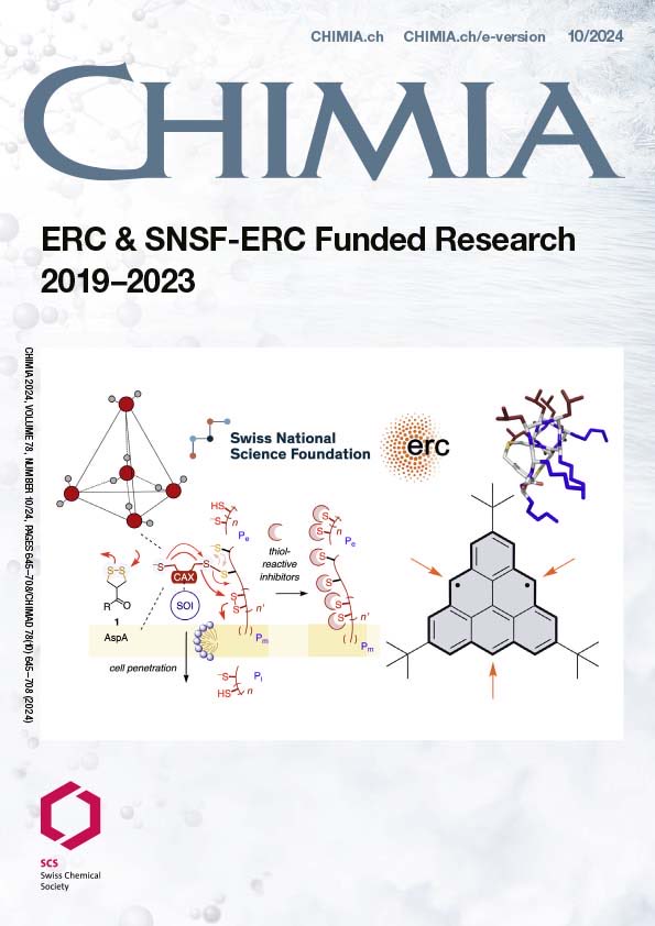 CHIMIA (@chimia_journal) on Twitter photo Out NOW!!!!
The latest issue of CHIMIA on ERC & SNSF-ERC Funded Research 2019-2023 is online and in print today.
chimia.ch/chimia/issue/vā¦
Thanks to the guest editor <a href="/HollandLab_/">HollandLab</a> for his hard work in compiling this issue. Out NOW!!!!
The latest issue of CHIMIA on ERC & SNSF-ERC Funded Research 2019-2023 is online and in print today.
chimia.ch/chimia/issue/vā¦
Thanks to the guest editor <a href="/HollandLab_/">HollandLab</a> for his hard work in compiling this issue.