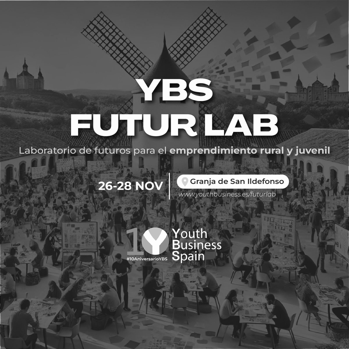 Buscamos 10 personas que quieran participar en YBS Futur LAB: una experiencia de innovación abierta, aprendizaje radical y future thinking del 26-28 de noviembre. 

¿Te imaginas cómo sería escaparse durante dos y medio con otras 100 personas súper creativas para diseñar la España
