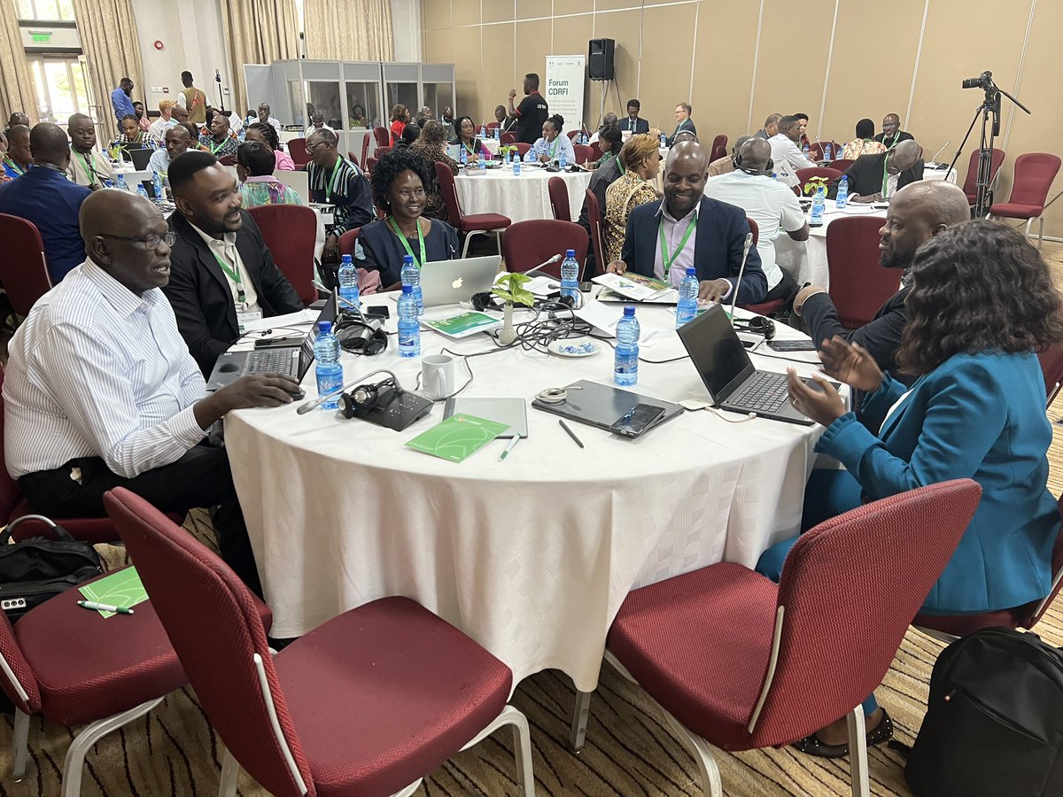 nawsheenh's tweet photo. Day 2 of the #CDRFIforum has started. The participants at each table are reflecting on yesterday’s sessions and each group will present their thoughts 💭.
#ADRiFi #ACRIFA https://t.co/8apAgXGwE2