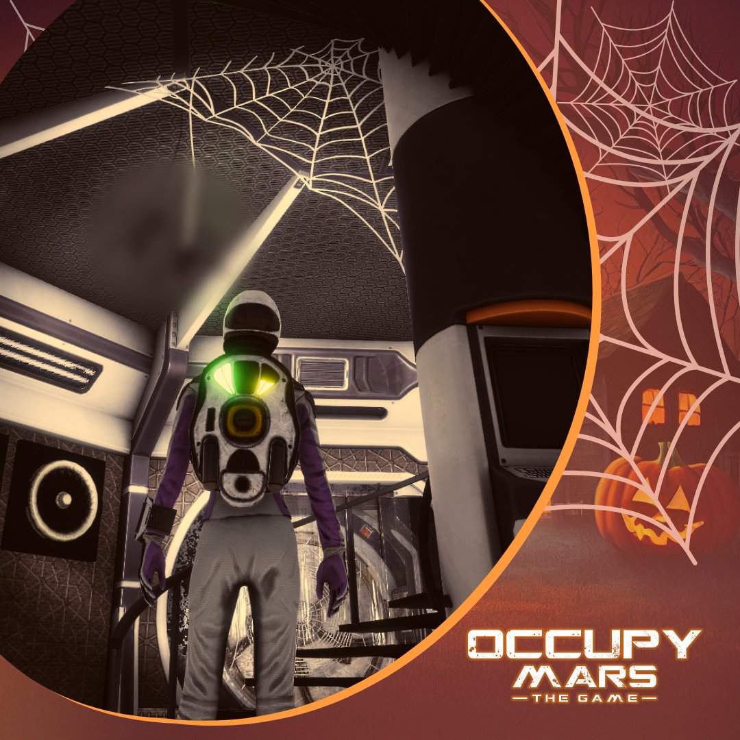 The upcoming Occupy Mars patch is packed with Halloween - themed decorations to help you set up your Martian outpost for the season. 🎃👻 

Trigger warning: spiders ⚠️🕷️

#Halloween #spookyseason #Mars #spaceexploration #indiegames #gamedev #madewithunity