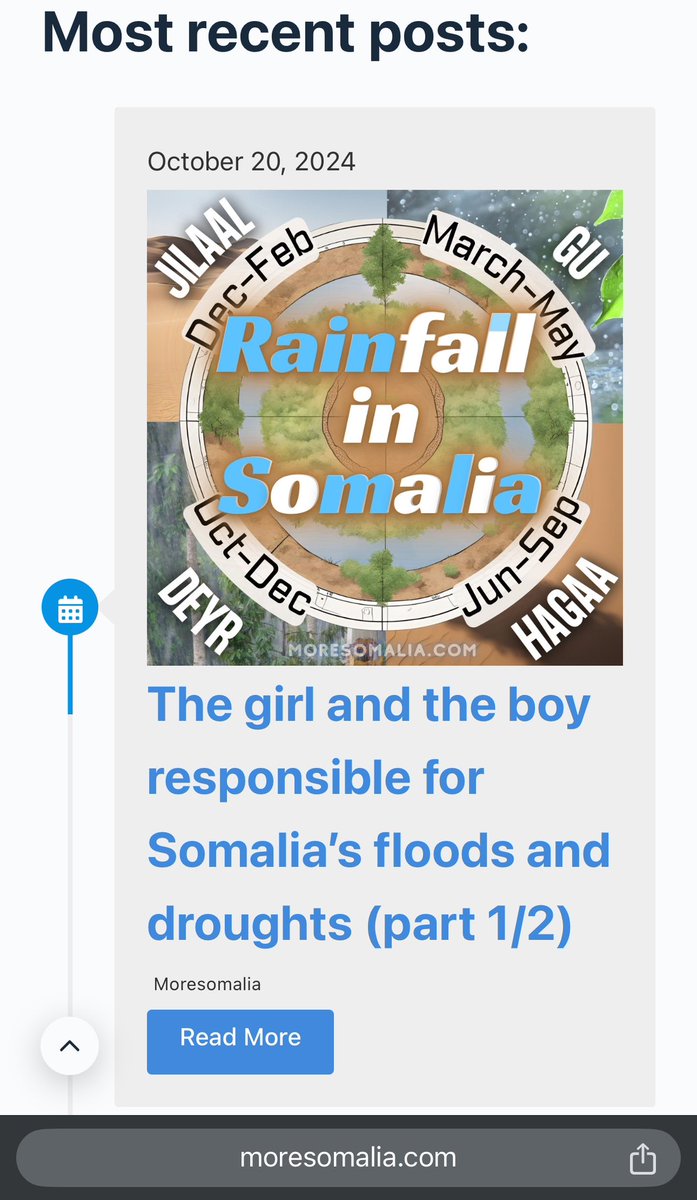 MoreSomalia's tweet photo. Have you ever wondered why Somalia experiences cycles of droughts and floods?
What led to over 42,000 deaths in the last drought a few years ago? And have you heard a drought might return soon?

Check our new blog article about this issue on the website 

https://t.co/SFStKLrFVc https://t.co/E96nLjn1pd