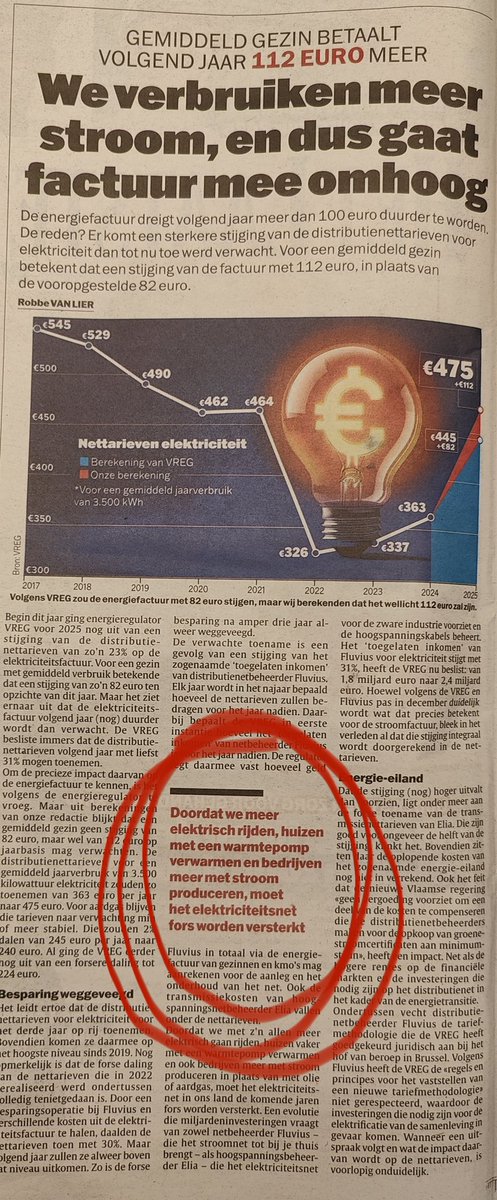 Heel dat elektrisch gedoe is nogal een zegen voor de mens. Dure auto's en warmtepompen en een elektriciteitsnet dat het niet aan kan. En u mag dat allemaal betalen. Zogezegde groene maatregelen zijn goedkoop en voor iedereen 🤭