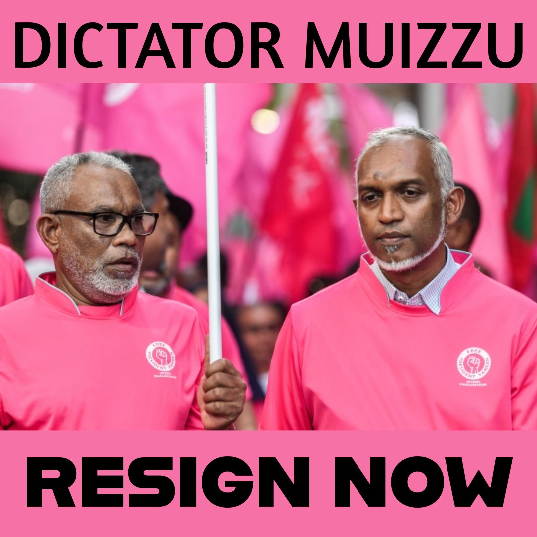 DhiMdv's tweet photo. Raiythun genai islaahee heyobadhalu gelli dhanee, miverikan badhalu kuran raiythun ge adu ivvan jehey #DictatorMuizzu resign now https://t.co/TPm3uezBC1