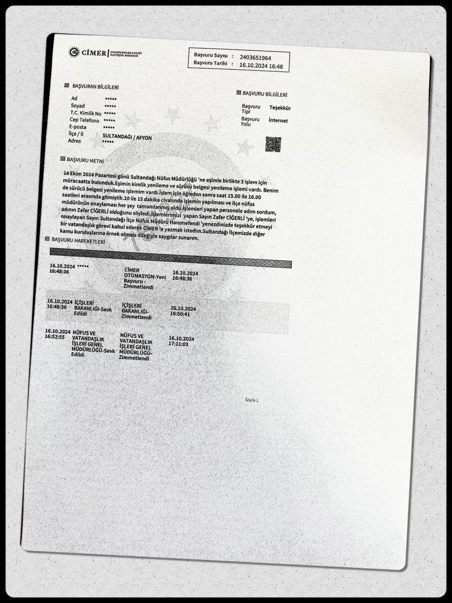 Yerine getirilmiş bir görevin mutluluğu diğer bir görevi yapabilme gücü oluşturur…
<a href="/TCNufus/">Nüfus ve Vatandaşlık İşleri Genel Müdürlüğü</a> 
<a href="/kubrayigitbasi/">Doç. Dr. Kübra Güran Yiğitbaşı</a> 
<a href="/hdemirci1071/">Hacı Demirci</a> 
<a href="/E_tanyeri/">Erkan TANYERİ</a> 
<a href="/afyon_nvi/">Afyonkarahisar İl Nüfus ve Vatandaşlık Müdürlüğü</a>