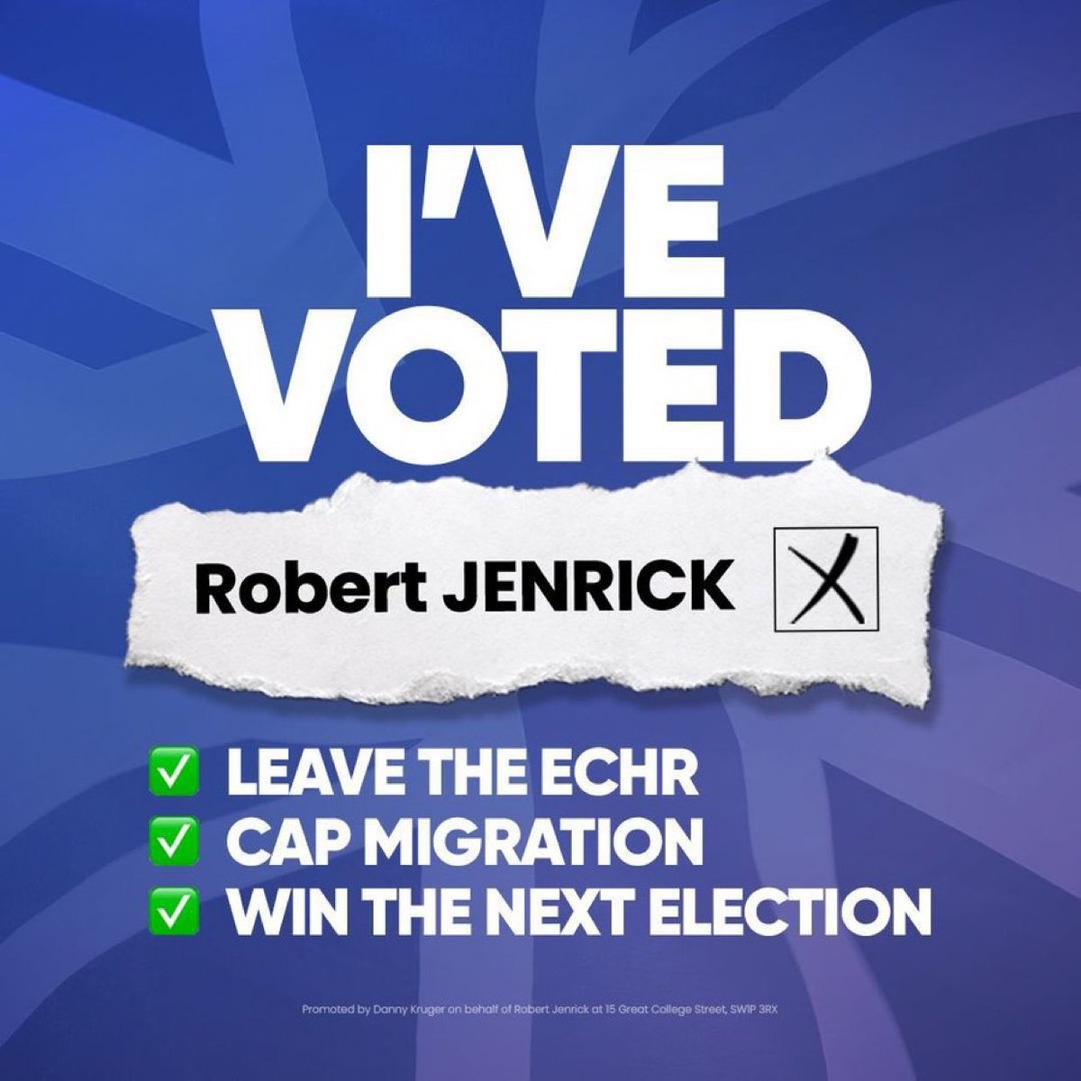 SteveSheasby's tweet photo. I’ve voted for @RobertJenrick. He’s the man with the plan! https://t.co/k512OwlUrz