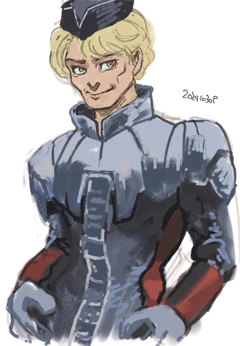 4 Gundam characters for drawing practice can you tell who the last one is? 絵の練習のためのガンダムキャラ落書き、最後の誰かわかる?