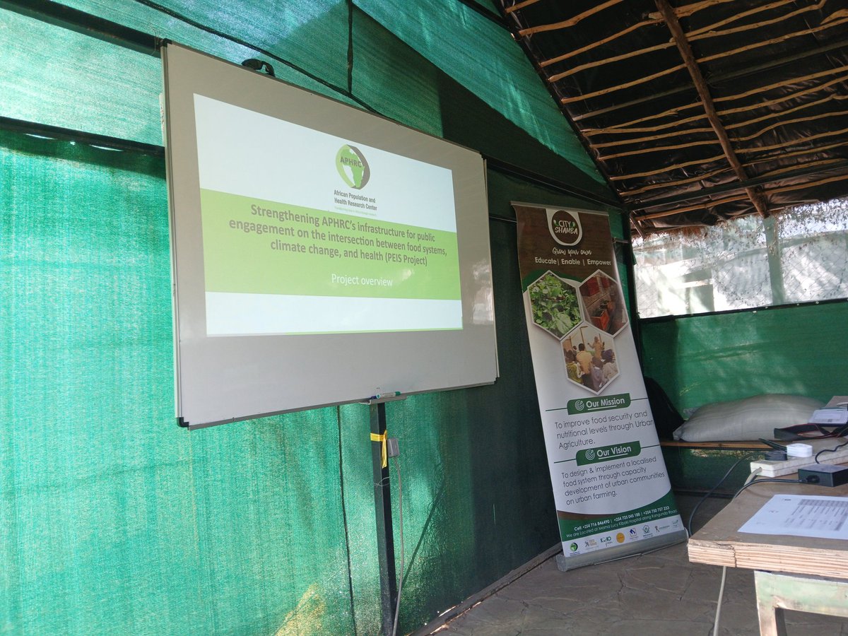 city_shamba's tweet image. Today, we’re excited to host Beulah, @Precise_ke and BISC, community-organized groups operating in Embakasi area at our farm for the #PEISProject inception meeting in partnership with the @aphrc
This engagement kickstarts collaborative efforts towards food insecurity solutions.