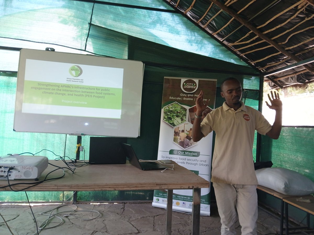 city_shamba's tweet image. Today, we’re excited to host Beulah, @Precise_ke and BISC, community-organized groups operating in Embakasi area at our farm for the #PEISProject inception meeting in partnership with the @aphrc
This engagement kickstarts collaborative efforts towards food insecurity solutions.